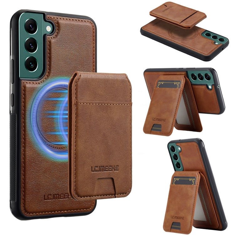 LC.IMEEKE L3 Series Detachable RFID Card Bag Magsafe Phone Case, For Samsung Galaxy S21 FE 5G, For Samsung Galaxy S21 5G, For Samsung Galaxy S21+ 5G, For Samsung Galaxy S21 Ultra 5G