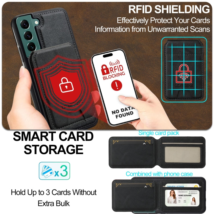 LC.IMEEKE L3 Series Detachable RFID Card Bag Magsafe Phone Case, For Samsung Galaxy S21 FE 5G, For Samsung Galaxy S21 5G, For Samsung Galaxy S21+ 5G, For Samsung Galaxy S21 Ultra 5G