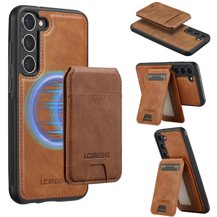 LC.IMEEKE L3 Series Detachable RFID Card Bag Magsafe Phone Case, For Galaxy S26 FE 5G, For Samsung Galaxy S26+ 5G, For Samsung Galaxy S26 Ultra 5G, For Samsung Galaxy S26 5G, For Samsung Galaxy S25 Edge 5G, For Samsung Galaxy S25 5G                    ...