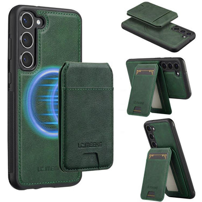LC.IMEEKE L3 Series Detachable RFID Card Bag Magsafe Phone Case, For Galaxy S26 FE 5G, For Samsung Galaxy S26+ 5G, For Samsung Galaxy S26 Ultra 5G, For Samsung Galaxy S26 5G, For Samsung Galaxy S25 Edge 5G, For Samsung Galaxy S25 5G                    ...