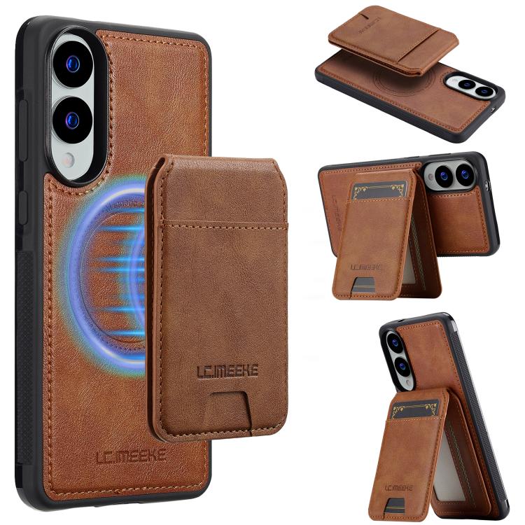 LC.IMEEKE L3 Series Detachable RFID Card Bag Magsafe Phone Case, For Galaxy S26 FE 5G, For Samsung Galaxy S26+ 5G, For Samsung Galaxy S26 Ultra 5G, For Samsung Galaxy S26 5G, For Samsung Galaxy S25 Edge 5G, For Samsung Galaxy S25 5G                    ...