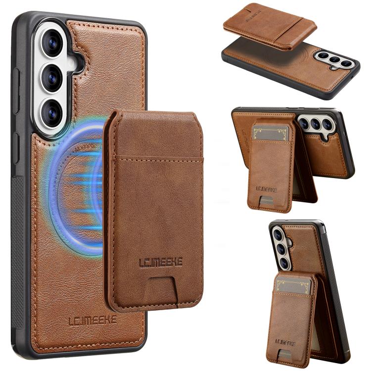 LC.IMEEKE L3 Series Detachable RFID Card Bag Magsafe Phone Case, For Galaxy S26 FE 5G, For Samsung Galaxy S26+ 5G, For Samsung Galaxy S26 Ultra 5G, For Samsung Galaxy S26 5G, For Samsung Galaxy S25 Edge 5G, For Samsung Galaxy S25 5G                    ...
