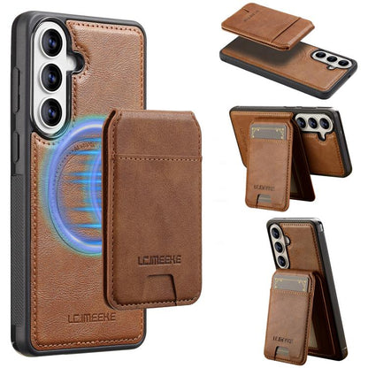 LC.IMEEKE L3 Series Detachable RFID Card Bag Magsafe Phone Case, For Galaxy S26 FE 5G, For Samsung Galaxy S26+ 5G, For Samsung Galaxy S26 Ultra 5G, For Samsung Galaxy S26 5G, For Samsung Galaxy S25 Edge 5G, For Samsung Galaxy S25 5G                    ...