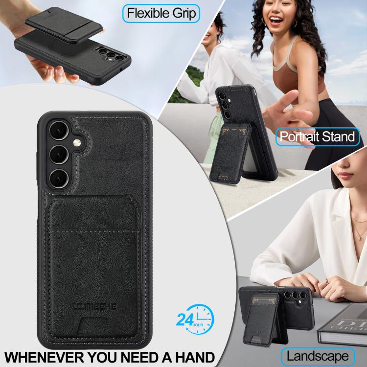 LC.IMEEKE L3 Series Detachable RFID Card Bag Magsafe Phone Case, For Galaxy S26 FE 5G, For Samsung Galaxy S26+ 5G, For Samsung Galaxy S26 Ultra 5G, For Samsung Galaxy S26 5G, For Samsung Galaxy S25 Edge 5G, For Samsung Galaxy S25 5G                    ...