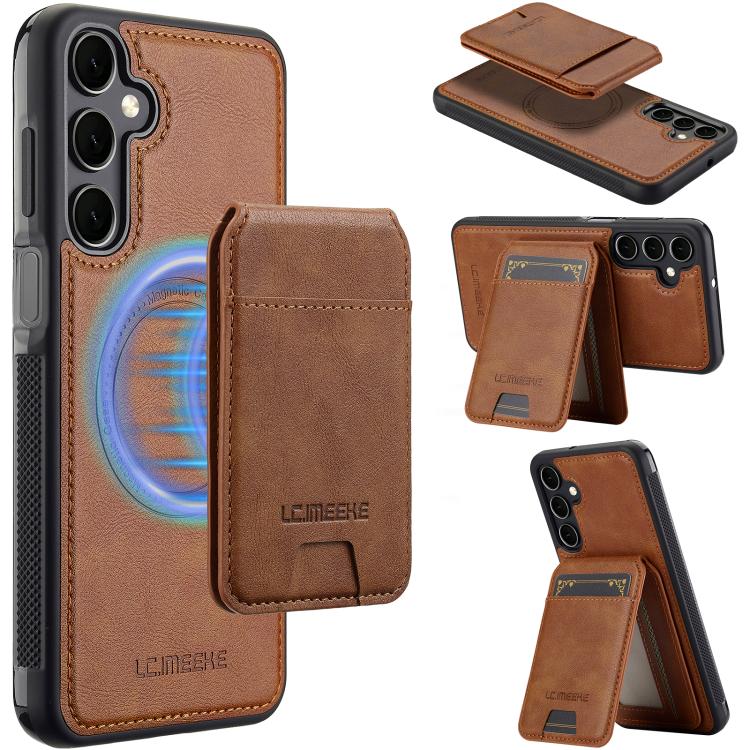 LC.IMEEKE L3 Series Detachable RFID Card Bag Magsafe Phone Case, For Galaxy S26 FE 5G, For Samsung Galaxy S26+ 5G, For Samsung Galaxy S26 Ultra 5G, For Samsung Galaxy S26 5G, For Samsung Galaxy S25 Edge 5G, For Samsung Galaxy S25 5G                    ...