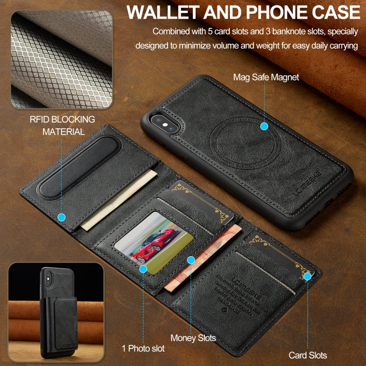 LC.IMEEKE L5 Series Detachable RFID Card Bag Magsafe Phone Case