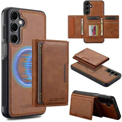 LC.IMEEKE L5 Series Detachable RFID Card Bag Magsafe Phone Case, For Samsung Galaxy S24 Ultra 5G, For Samsung Galaxy S24+ 5G, For Samsung Galaxy S24 5G, For Samsung Galaxy S23 FE 5G, For Samsung Galaxy S23 Ultra 5G, For Samsung Galaxy S20 FE           ...
