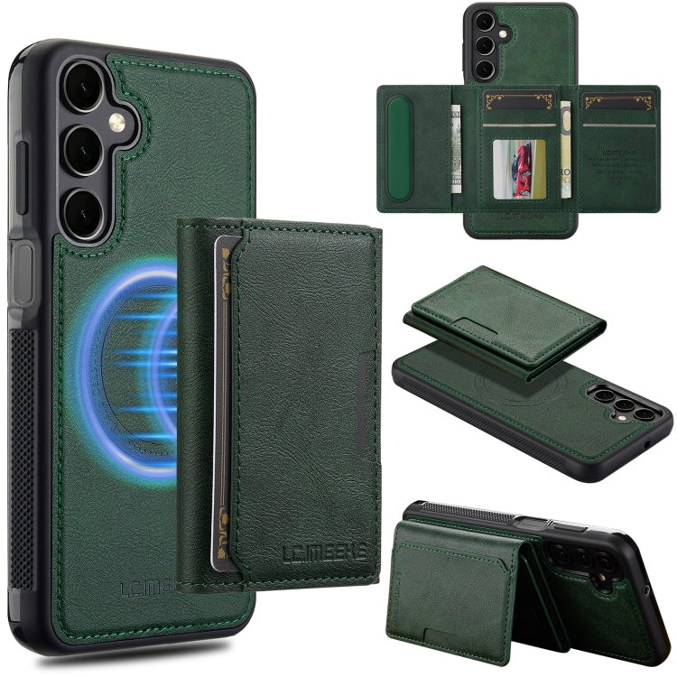 LC.IMEEKE L5 Series Detachable RFID Card Bag Magsafe Phone Case, For Samsung Galaxy S24 Ultra 5G, For Samsung Galaxy S24+ 5G, For Samsung Galaxy S24 5G, For Samsung Galaxy S23 FE 5G, For Samsung Galaxy S23 Ultra 5G, For Samsung Galaxy S20 FE           ...