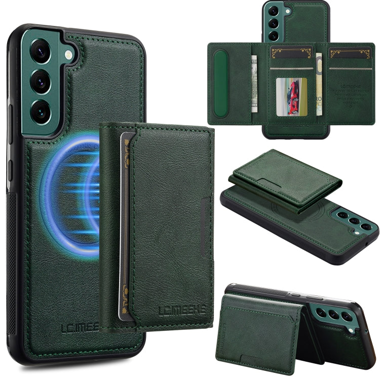LC.IMEEKE L5 Series Detachable RFID Card Bag Magsafe Phone Case, For Samsung Galaxy S24 Ultra 5G, For Samsung Galaxy S24+ 5G, For Samsung Galaxy S24 5G, For Samsung Galaxy S23 FE 5G, For Samsung Galaxy S23 Ultra 5G, For Samsung Galaxy S20 FE           ...