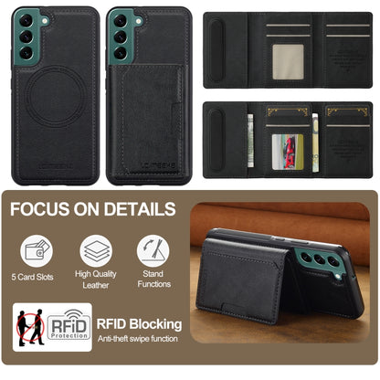 LC.IMEEKE L5 Series Detachable RFID Card Bag Magsafe Phone Case, For Samsung Galaxy S21 FE 5G, For Samsung Galaxy S21 5G, For Samsung Galaxy S21+ 5G, For Samsung Galaxy S21 Ultra 5G