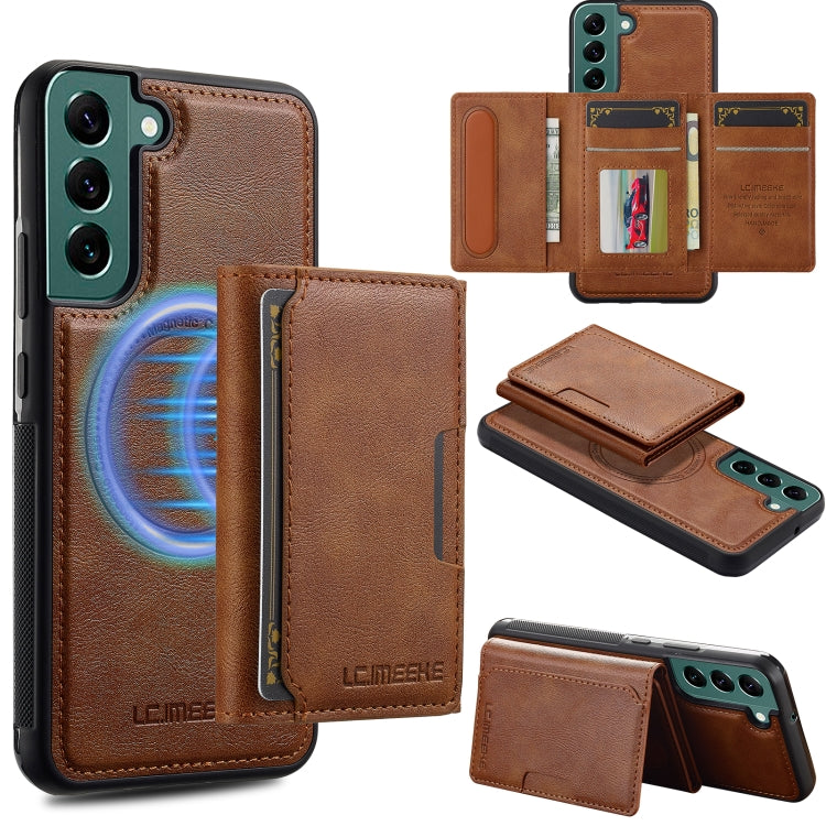 LC.IMEEKE L5 Series Detachable RFID Card Bag Magsafe Phone Case, For Samsung Galaxy S21 FE 5G, For Samsung Galaxy S21 5G, For Samsung Galaxy S21+ 5G, For Samsung Galaxy S21 Ultra 5G