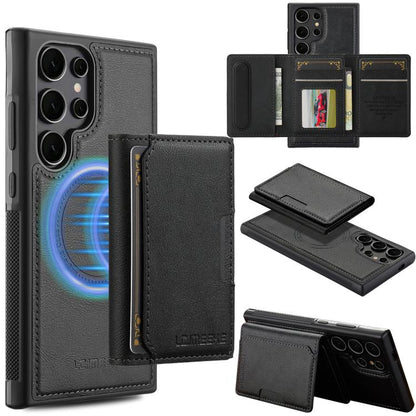 LC.IMEEKE L5 Series Detachable RFID Card Bag Magsafe Phone Case, For Galaxy S26 FE 5G, For Samsung Galaxy S26+ 5G, For Samsung Galaxy S26 Ultra 5G, For Samsung Galaxy S26 5G, For Samsung Galaxy S25 Edge 5G, For Samsung Galaxy S25 5G                    ...