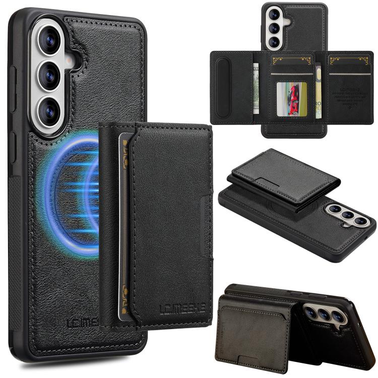 LC.IMEEKE L5 Series Detachable RFID Card Bag Magsafe Phone Case, For Galaxy S26 FE 5G, For Samsung Galaxy S26+ 5G, For Samsung Galaxy S26 Ultra 5G, For Samsung Galaxy S26 5G, For Samsung Galaxy S25 Edge 5G, For Samsung Galaxy S25 5G                    ...
