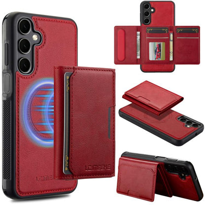 LC.IMEEKE L5 Series Detachable RFID Card Bag Magsafe Phone Case, For Galaxy S26 FE 5G, For Samsung Galaxy S26+ 5G, For Samsung Galaxy S26 Ultra 5G, For Samsung Galaxy S26 5G, For Samsung Galaxy S25 Edge 5G, For Samsung Galaxy S25 5G                    ...
