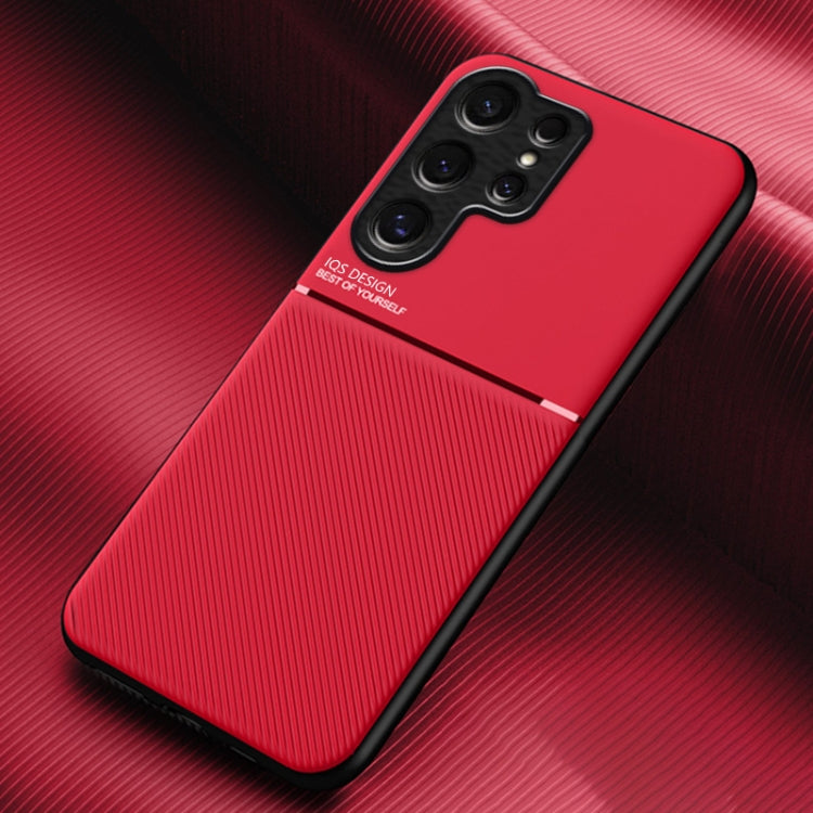 Classic Tilt Strip Grain Magnetic PC Hybrid TPU Phone Case, For Samsung Galaxy S26+ 5G, For Samsung Galaxy S26 Ultra 5G, For Samsung Galaxy S26 5G, For Samsung Galaxy S25 Edge 5G, For Samsung Galaxy S25 5G, For Samsung Galaxy S25+ 5G                   ...