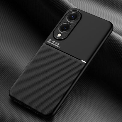 Classic Tilt Strip Grain Magnetic PC Hybrid TPU Phone Case, For Samsung Galaxy S26+ 5G, For Samsung Galaxy S26 Ultra 5G, For Samsung Galaxy S26 5G, For Samsung Galaxy S25 Edge 5G, For Samsung Galaxy S25 5G, For Samsung Galaxy S25+ 5G                   ...