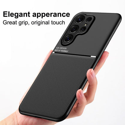 Classic Tilt Strip Grain Magnetic PC Hybrid TPU Phone Case, For Samsung Galaxy S26+ 5G, For Samsung Galaxy S26 Ultra 5G, For Samsung Galaxy S26 5G, For Samsung Galaxy S25 Edge 5G, For Samsung Galaxy S25 5G, For Samsung Galaxy S25+ 5G                   ...