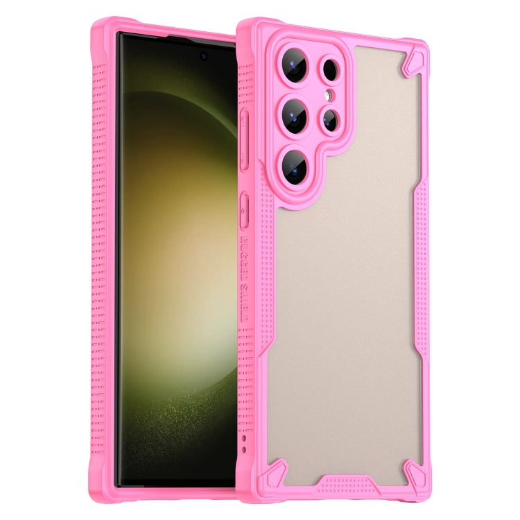 Armor Glaze PC Hybrid TPU Phone Case, For Samsung Galaxy S24 Ultra 5G, For Samsung Galaxy S24+ 5G, For Samsung Galaxy S24 5G, For Samsung Galaxy S23 Ultra 5G, For Samsung Galaxy S23+ 5G, For Samsung Galaxy S23 5G, For Samsung Galaxy S22 Ultra 5G       ...