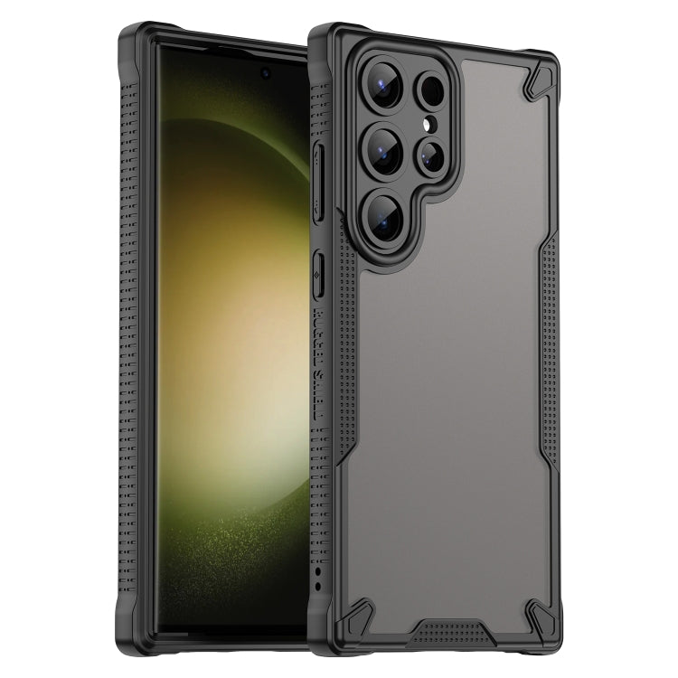 Armor Glaze PC Hybrid TPU Phone Case, For Samsung Galaxy S24 Ultra 5G, For Samsung Galaxy S24+ 5G, For Samsung Galaxy S24 5G, For Samsung Galaxy S23 Ultra 5G, For Samsung Galaxy S23+ 5G, For Samsung Galaxy S23 5G, For Samsung Galaxy S22 Ultra 5G       ...