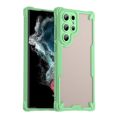 Armor Glaze PC Hybrid TPU Phone Case, For Samsung Galaxy S24 Ultra 5G, For Samsung Galaxy S24+ 5G, For Samsung Galaxy S24 5G, For Samsung Galaxy S23 Ultra 5G, For Samsung Galaxy S23+ 5G, For Samsung Galaxy S23 5G, For Samsung Galaxy S22 Ultra 5G       ...