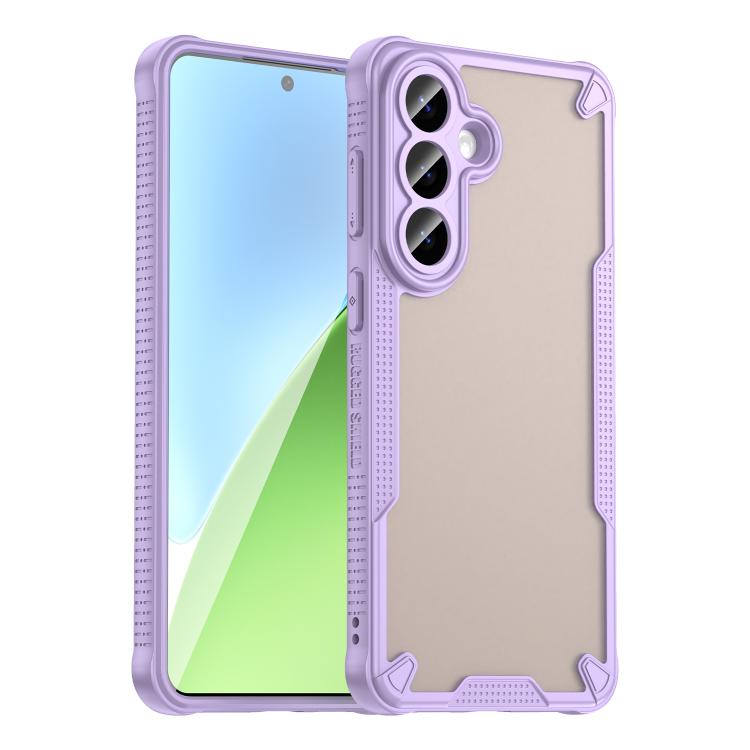 Armor Glaze PC Hybrid TPU Phone Case, For Galaxy S26 FE 5G, For Samsung Galaxy S26+ 5G, For Samsung Galaxy S26 Ultra 5G, For Samsung Galaxy S26 5G, For Samsung Galaxy S25 FE 5G, For Samsung Galaxy S25 5G, For Samsung Galaxy S25+ 5G                     ...