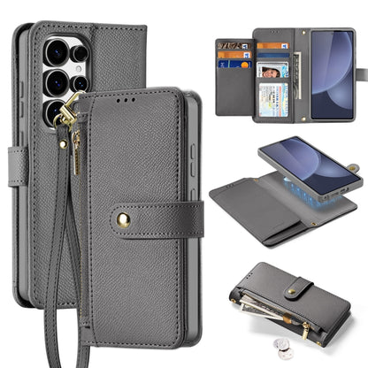 DUX DUCIS Lawa Series 2 in 1 Wallet Zipper Detachable MagSafe Phone Case with Lanyard, For Samsung Galaxy S26+ 5G, For Samsung Galaxy S26 Ultra 5G, For Samsung Galaxy S26 5G, For Samsung Galaxy S25 5G, For Samsung Galaxy S25 Ultra 5G