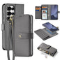 DUX DUCIS Lawa Series 2 in 1 Wallet Zipper Detachable MagSafe Phone Case with Lanyard, For Samsung Galaxy S26+ 5G, For Samsung Galaxy S26 Ultra 5G, For Samsung Galaxy S26 5G, For Samsung Galaxy S25 5G, For Samsung Galaxy S25 Ultra 5G