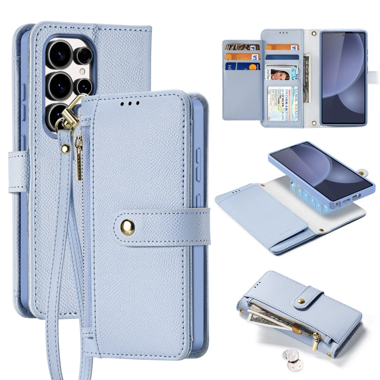 DUX DUCIS Lawa Series 2 in 1 Wallet Zipper Detachable MagSafe Phone Case with Lanyard, For Samsung Galaxy S26+ 5G, For Samsung Galaxy S26 Ultra 5G, For Samsung Galaxy S26 5G, For Samsung Galaxy S25 5G, For Samsung Galaxy S25 Ultra 5G