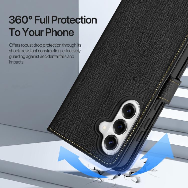 DUX DUCIS Lawa Series 2 in 1 Wallet Zipper Detachable MagSafe Phone Case with Lanyard, For Samsung Galaxy S26+ 5G, For Samsung Galaxy S26 Ultra 5G, For Samsung Galaxy S26 5G, For Samsung Galaxy S25 5G, For Samsung Galaxy S25 Ultra 5G