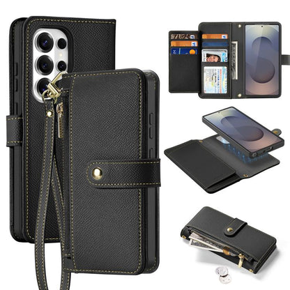 DUX DUCIS Lawa Series 2 in 1 Wallet Zipper Detachable MagSafe Phone Case with Lanyard, For Samsung Galaxy S26+ 5G, For Samsung Galaxy S26 Ultra 5G, For Samsung Galaxy S26 5G, For Samsung Galaxy S25 5G, For Samsung Galaxy S25 Ultra 5G