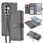 DUX DUCIS Lawa Series 2 in 1 Wallet Zipper Detachable MagSafe Phone Case with Lanyard, For Samsung Galaxy S26+ 5G, For Samsung Galaxy S26 Ultra 5G, For Samsung Galaxy S26 5G, For Samsung Galaxy S25 5G, For Samsung Galaxy S25 Ultra 5G