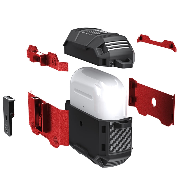 Non-slip  Armor Shockproof Earphones Case with Hook