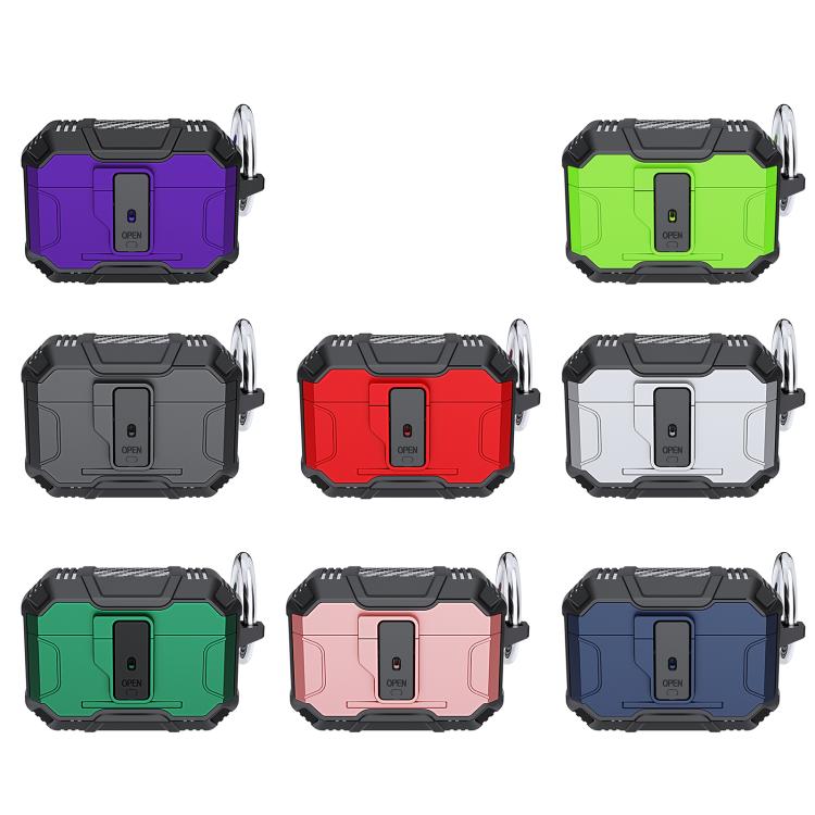 Non-slip TPU+PC Shockproof Earphones Case with Hook