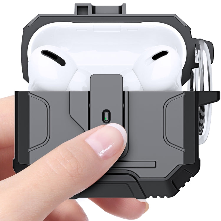 Non-slip TPU+PC Shockproof Earphones Case with Hook