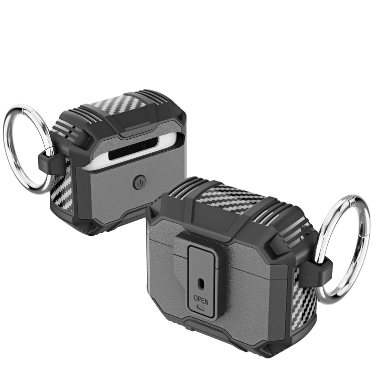 TPU + PC Shockproof Earphones Case with Hook