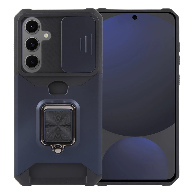 Camera Shield Card Slot PC+TPU Phone Case, For Samsung Galaxy S25 Ultra 5G, For Samsung Galaxy S24 FE 5G