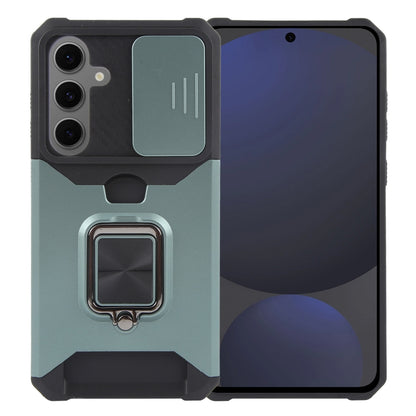Camera Shield Card Slot PC+TPU Phone Case, For Samsung Galaxy S25 Ultra 5G, For Samsung Galaxy S24 FE 5G