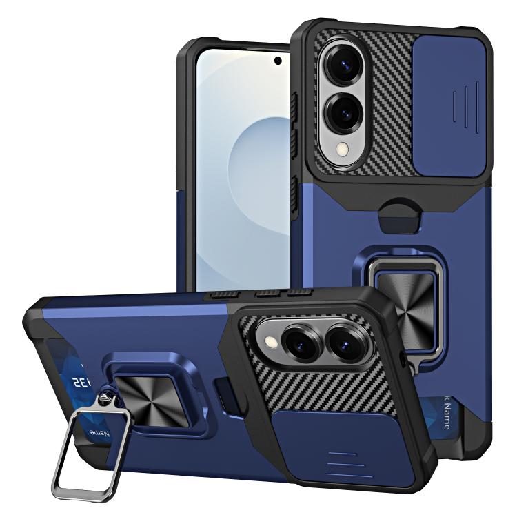 Camera Shield Card Slot PC+TPU Phone Case, For Samsung Galaxy S26+ 5G, For Samsung Galaxy S26 Ultra 5G, For Samsung Galaxy S26 5G, For Samsung Galaxy S25 Edge 5G, For Samsung Galaxy S25 5G, For Samsung Galaxy S25+ 5G