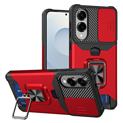 Camera Shield Card Slot PC+TPU Phone Case, For Samsung Galaxy S26+ 5G, For Samsung Galaxy S26 Ultra 5G, For Samsung Galaxy S26 5G, For Samsung Galaxy S25 Edge 5G, For Samsung Galaxy S25 5G, For Samsung Galaxy S25+ 5G