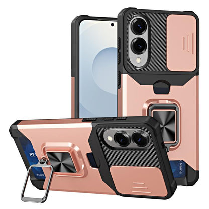 Camera Shield Card Slot PC+TPU Phone Case, For Samsung Galaxy S26+ 5G, For Samsung Galaxy S26 Ultra 5G, For Samsung Galaxy S26 5G, For Samsung Galaxy S25 Edge 5G, For Samsung Galaxy S25 5G, For Samsung Galaxy S25+ 5G