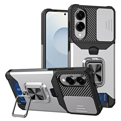 Camera Shield Card Slot PC+TPU Phone Case, For Samsung Galaxy S26+ 5G, For Samsung Galaxy S26 Ultra 5G, For Samsung Galaxy S26 5G, For Samsung Galaxy S25 Edge 5G, For Samsung Galaxy S25 5G, For Samsung Galaxy S25+ 5G