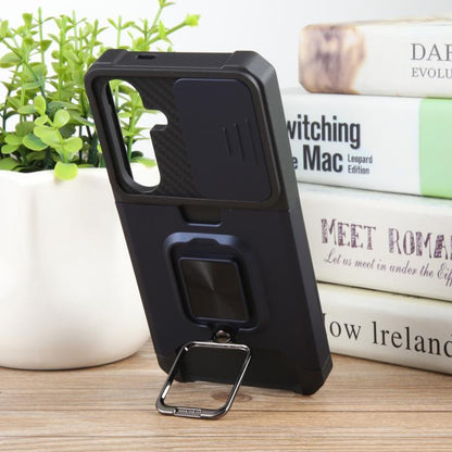 Camera Shield Card Slot PC+TPU Phone Case, For Samsung Galaxy S26+ 5G, For Samsung Galaxy S26 Ultra 5G, For Samsung Galaxy S26 5G, For Samsung Galaxy S25 Edge 5G, For Samsung Galaxy S25 5G, For Samsung Galaxy S25+ 5G