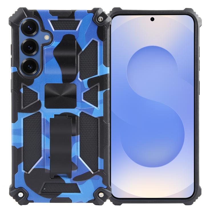 Camouflage Armor Kickstand TPU + PC Magnetic Phone Case, For Samsung Galaxy S26+ 5G, For Samsung Galaxy S26 Ultra 5G, For Samsung Galaxy S26 5G, For Samsung Galaxy S25 5G, For Samsung Galaxy S25+ 5G, For Samsung Galaxy S25 Ultra 5G                     ...