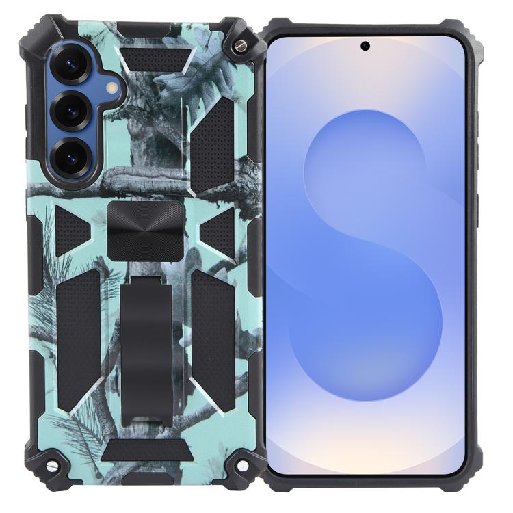 Camouflage Armor Kickstand TPU + PC Magnetic Phone Case, For Samsung Galaxy S26+ 5G, For Samsung Galaxy S26 Ultra 5G, For Samsung Galaxy S26 5G, For Samsung Galaxy S25 5G, For Samsung Galaxy S25+ 5G, For Samsung Galaxy S25 Ultra 5G                     ...