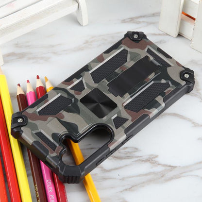 Camouflage Armor Kickstand TPU + PC Magnetic Phone Case, For Samsung Galaxy S26+ 5G, For Samsung Galaxy S26 Ultra 5G, For Samsung Galaxy S26 5G, For Samsung Galaxy S25 5G, For Samsung Galaxy S25+ 5G, For Samsung Galaxy S25 Ultra 5G                     ...