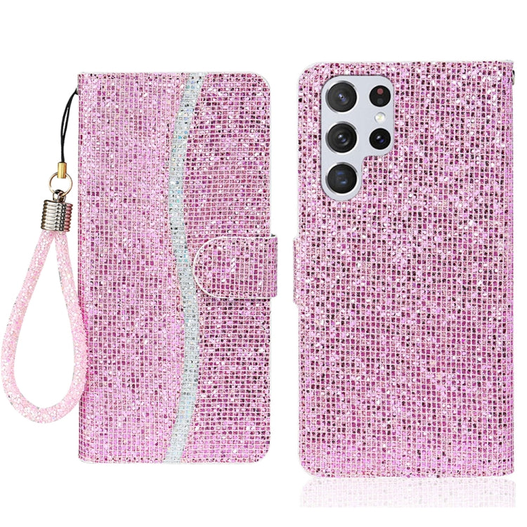 Glitter Powder Filp Leather Phone Case, For Samsung Galaxy S26+ 5G, For Samsung Galaxy S26 Edge 5G, For Samsung Galaxy S26 Ultra 5G, For Samsung Galaxy S26 5G, For Samsung Galaxy S25 FE 5G, For Samsung Galaxy S25 Edge 5G, For Samsung Galaxy S25 5G     ...