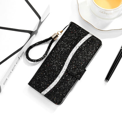 Glitter Powder Filp Leather Phone Case, For Samsung Galaxy S24 FE 5G, For Samsung Galaxy S23 FE 5G