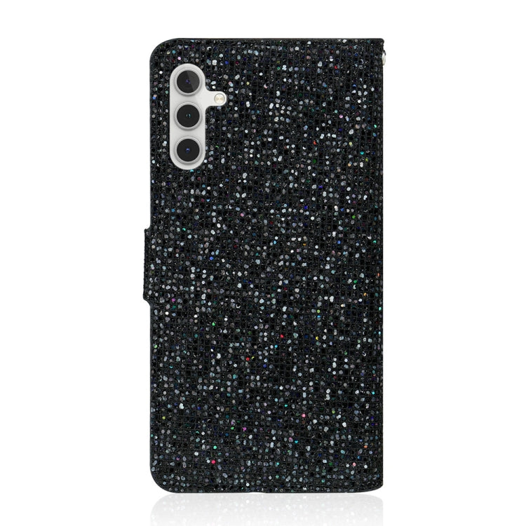 Glitter Powder Filp Leather Phone Case, For Samsung Galaxy S24 FE 5G, For Samsung Galaxy S23 FE 5G
