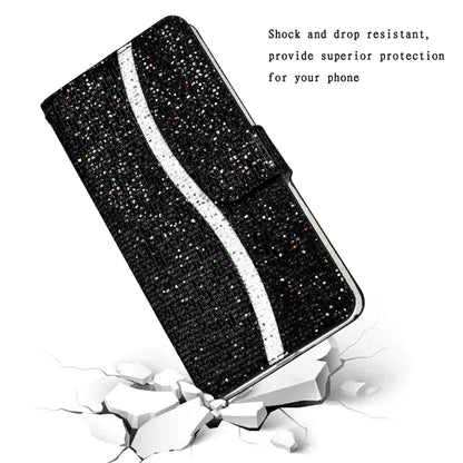 Glitter Powder Filp Leather Phone Case, For Samsung Galaxy S24 FE 5G, For Samsung Galaxy S23 FE 5G