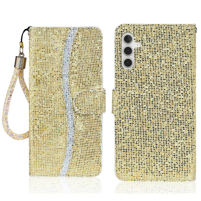 Glitter Powder Filp Leather Phone Case, For Samsung Galaxy S24 FE 5G, For Samsung Galaxy S23 FE 5G